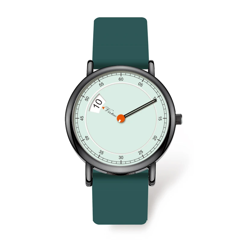 Montre minimaliste ultra-fine unisexe, mouvement à quartz